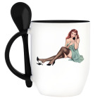 Кружка с ложкой