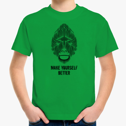 Детская футболка с принтом Gibon