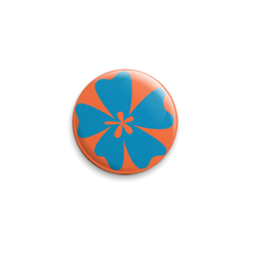 Значок 25мм с принтом  Цветик