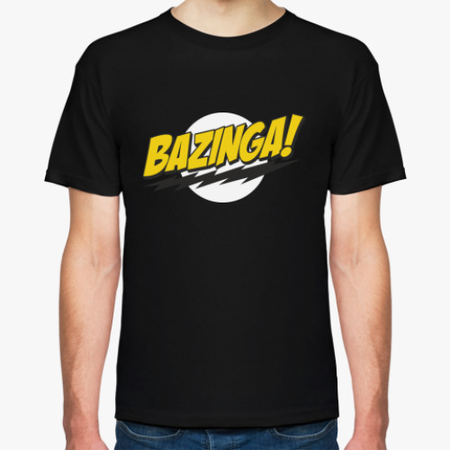 Футболка с принтом Bazinga Шелдон Big bang theory