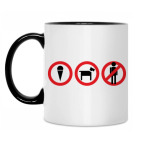 Кружка двухцветная