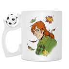 Кружка с футбольным мячиком