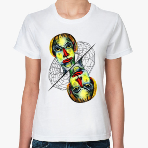 Классическая футболка с принтом Че вылупился?