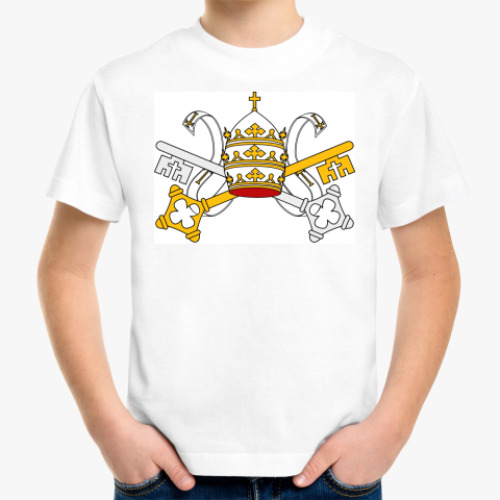 Детская футболка с принтом Тиара и ключи