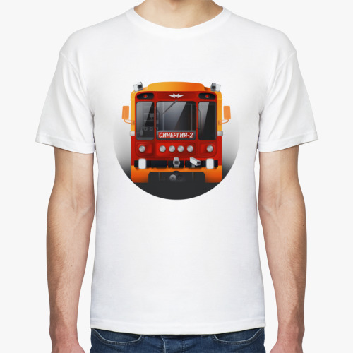 Футболка с принтом Вагон типа 81-717.5 Синергия-2
