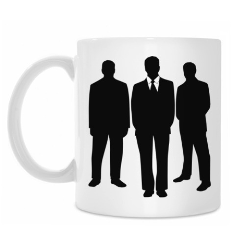 Кружка с принтом Трое мужчин