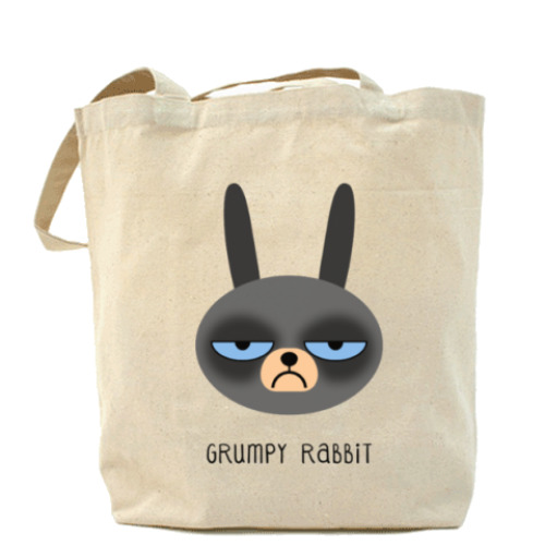 Сумка шоппер с принтом Grumpy Animals