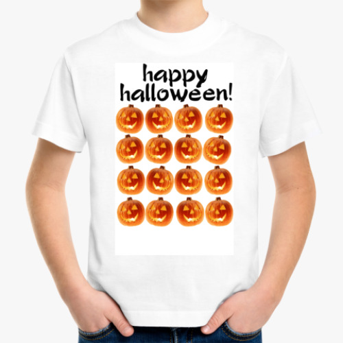 Детская футболка с принтом halloween