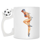 Кружка с футбольным мячиком