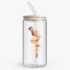 Банка с бамбуковой крышкой