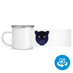 Кружка металлическая белая (круговая запечатка)