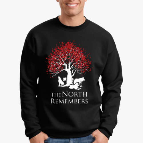 Свитшот с принтом Игра престолов.Север помнит