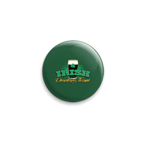Значок 25мм с принтом  'Irish drinking team'