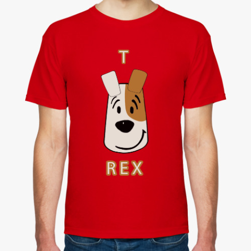 Футболка с принтом Т-Рекс