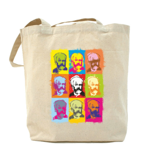 Сумка шоппер с принтом Чайковский