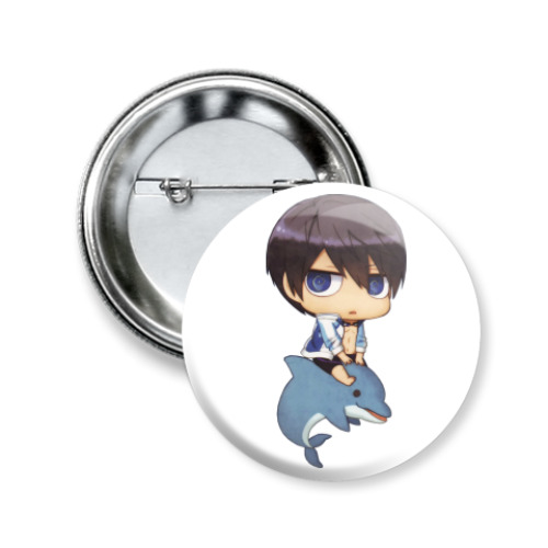 Значок 50мм с принтом Haruka Nanase