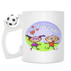 Кружка с футбольным мячиком