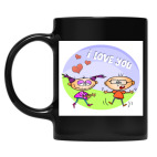 Кружка цветная UV-DTF