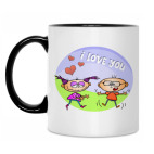 Кружка двухцветная