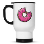 Кружка-термос белая donut