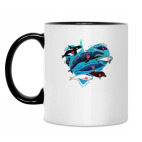 Кружка двухцветная