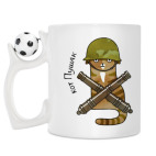 Кружка с футбольным мячиком
