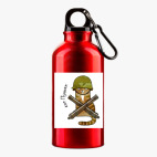 Металлическая бутылка 400 мл UV-DTF