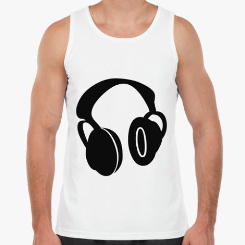 Майка с принтом Наушники