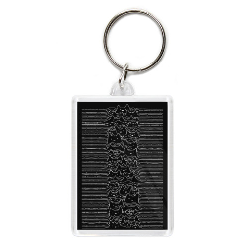Брелок с принтом Cat Division Unknown Pleasures