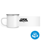 Кружка металлическая белая (круговая запечатка)