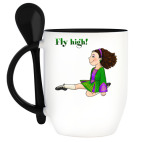 Кружка с ложкой