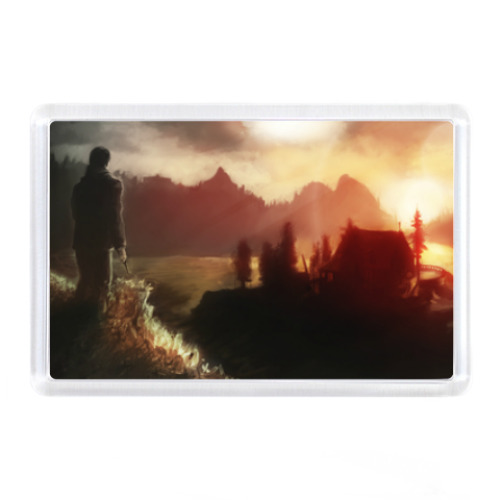 Магнит с принтом У озера 'Колдрон'