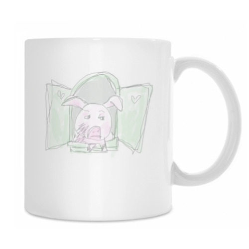 Кружка с принтом Mrs. Svin