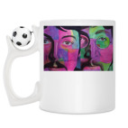 Кружка с футбольным мячиком