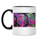 Двухцветная кружка Beatles