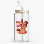 Банка с бамбуковой крышкой