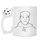 Кружка с футбольным мячиком