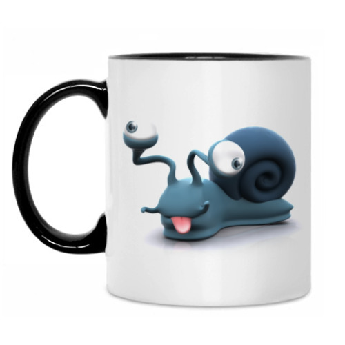 Кружка с принтом Кружка Mad Snail