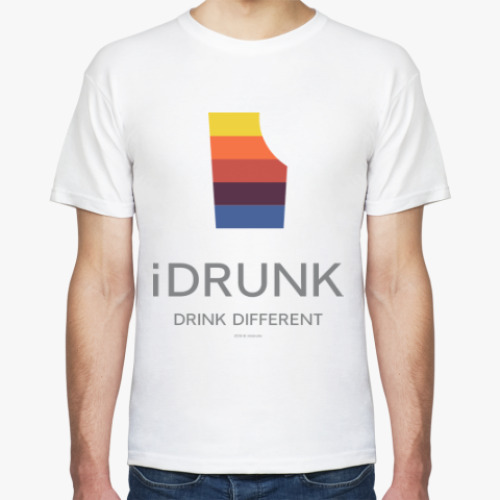 Футболка с принтом iDrunk