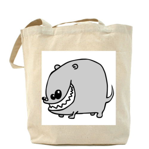 Сумка шоппер с принтом Монстр