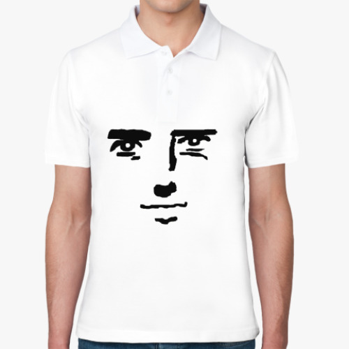 Рубашка поло с принтом face