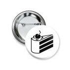 Значок 37 мм Cake is a Lie (Portal)