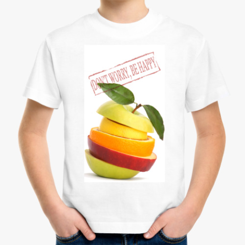 Детская футболка с принтом Don't Worry
