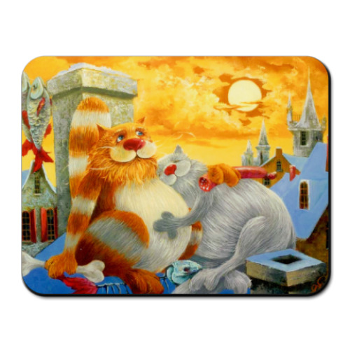 Коврик для мыши с принтом  Happy Cats