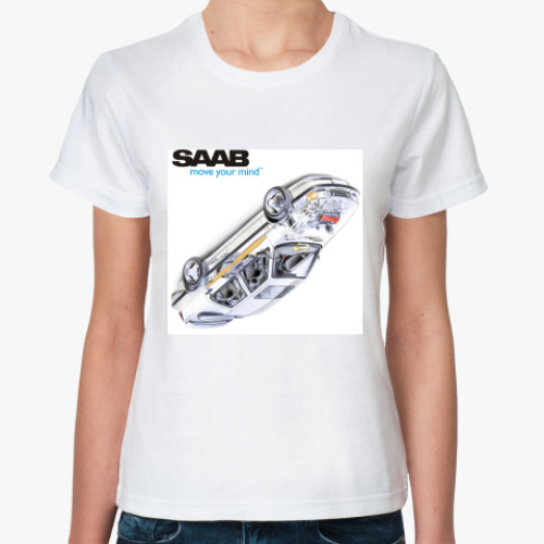 Классическая футболка с принтом Subaru