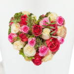 Сердце из роз