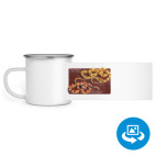 Кружка металлическая белая (круговая запечатка)