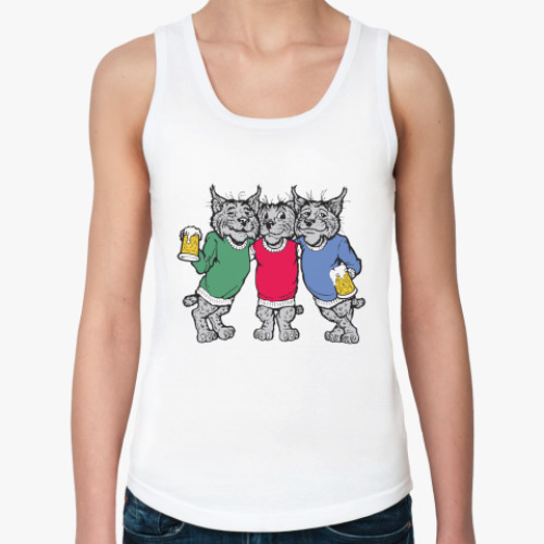 Женская майка с принтом  Лучшие друзья