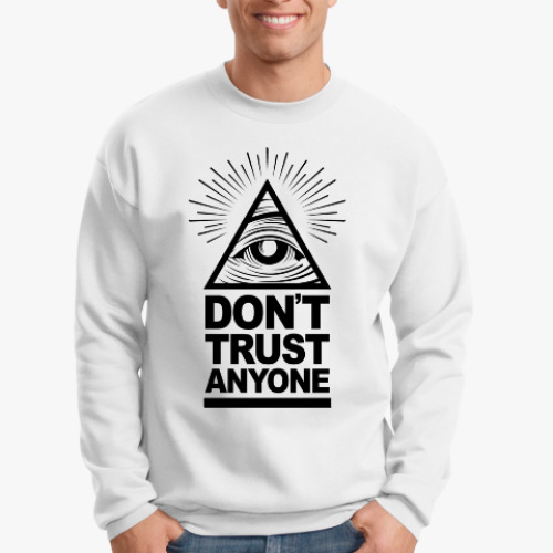 Свитшот с принтом Don't Trust Anyone