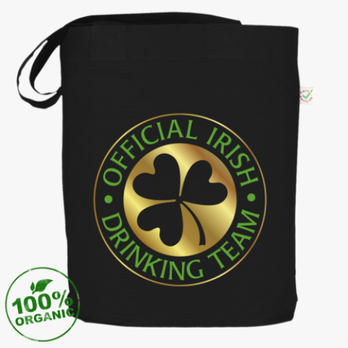 Сумка шоппер с принтом Drinking team